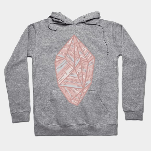 Cute Pastel Crystal - Minimalist Illustration Hoodie by bblane